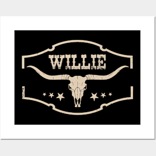 Outlaw Spirit: Trendy Tee Featuring the Iconic Style of Willie Posters and Art